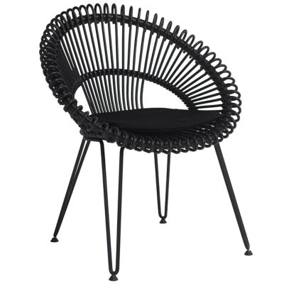 Vincent Sheppard Roy Outdoor Dining Chair - Color: Black - KIT-GD060S010-S1