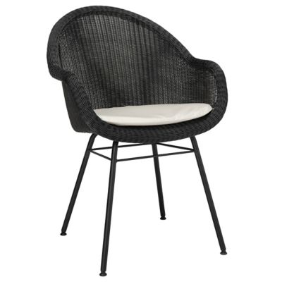 Vincent Sheppard Gipsy Edgard Steel Base Outdoor Dining Chair - Color: Blac