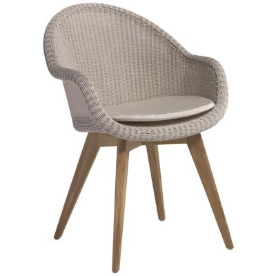 Vincent Sheppard Gipsy Edgard Teak Base Outdoor Dining Chair - Color: Beige