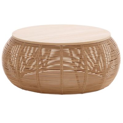 Vincent Sheppard Vivi Rattan Coffee Table - Color: Beige - Size: Large - CT