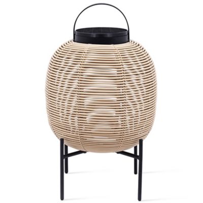 Vincent Sheppard Tika LED Lantern with Steel Base - Color: Beige - Size: Sm