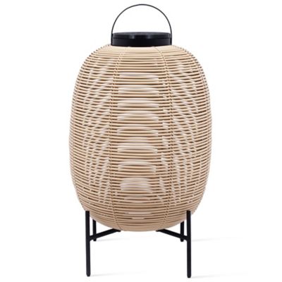 Vincent Sheppard Tika LED Lantern with Steel Base - Color: Beige - Size: La