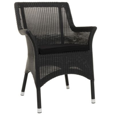 Vincent Sheppard Bordeaux Dining Arm Chair - Color: Black - KIT-GD003S023-S