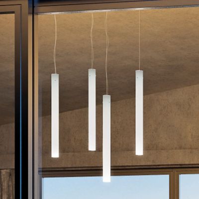 Vistosi Candela Pendant Light - Color: White - CANDESP CR MBCLUG9 1UL0