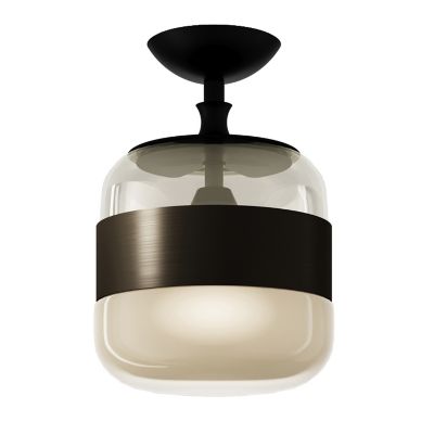 Vistosi Futura Semi-Flushmount Light - Color: Brass - Size: Small - FUTUR P