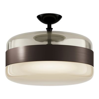 Vistosi Futura Semi-Flushmount Light - Color: Brass - Size: Large - FUTUR P