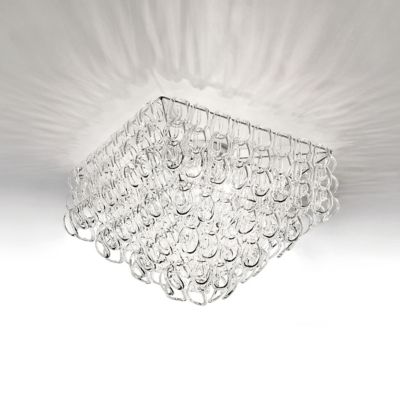 Vistosi Giogali 50 Flushmount Light in White, Size: Large