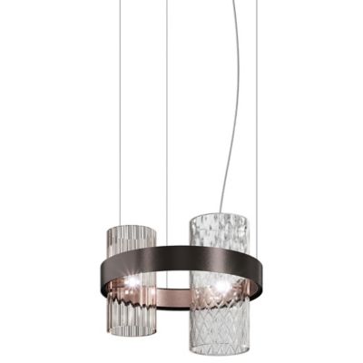 VST1939728 Vistosi Armonia 2-Light Pendant Light - Color: Cle sku VST1939728