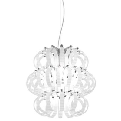 Vistosi Ecos SP Chandelier - Color: White - Size: 5 light - ECOS SP 35 BCRI