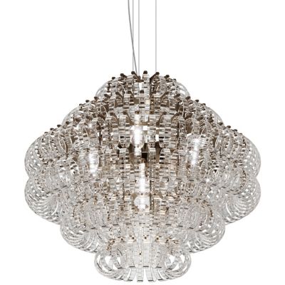 Vistosi Ecos SP Chandelier - Color: Clear - Size: 5 light - ECOS SP 90 CRRI