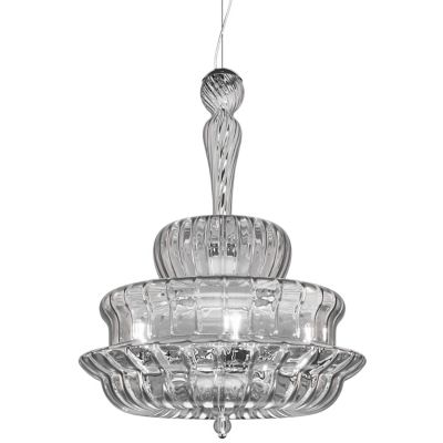 Vistosi Novecento SP G Chandelier - Color: Clear - Size: 5 light - NOVEC SP