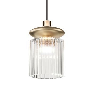 Vistosi Tread SP LED Mini Pendant Light - Color: Clear - TREAD SP CRTR BKS 