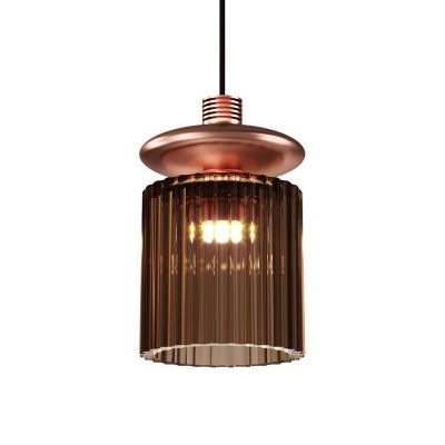 Vistosi Tread SP LED Mini Pendant Light - Color: Orange - TREAD SP TBTR RAS