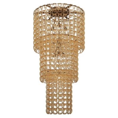 Vistosi Minigiogali PL CA3 Flushmount Light in Amber, Size: 7 light