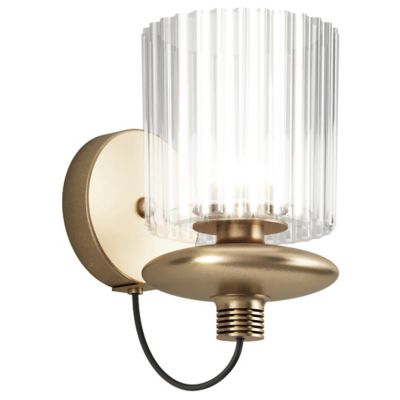 Vistosi Tread LED Wall Sconce - Color: Gold - TREAD AP CRTR BKS L22 13 UL