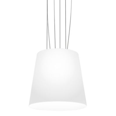 Vistosi Naxos Pendant Light - Color: White - Size: Small - NAXOS SP 50 BCST