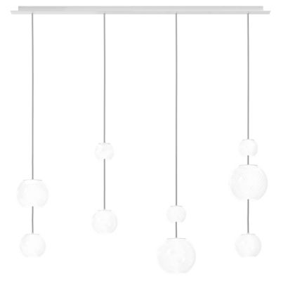 Vistosi Oto LIN Multi Light Pendant - Color: White - Size: 4 light - OTO SP