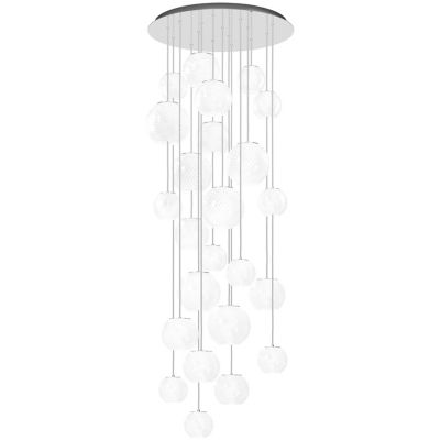 Vistosi Oto Multi-Light Pendant Light - Color: White - Size: 10 light - OTO