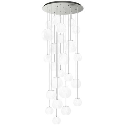 Vistosi Oto Multi-Light Pendant Light - Color: White - Size: 10 light - OTO