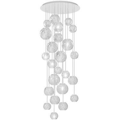 Vistosi Oto Multi-Light Pendant Light - Color: Clear - Size: 10 light - OTO