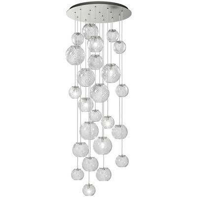 Vistosi Oto Multi-Light Pendant Light - Color: Clear - Size: 10 light - OTO