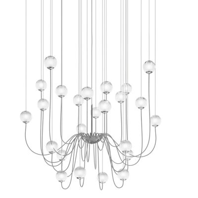 Vistosi Puppet Chandelier - Color: White - Size: 24 light - PUPPE SP 24 P B