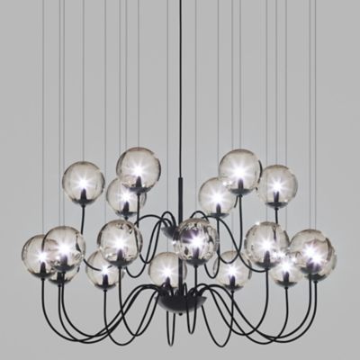 Vistosi Puppet 2 Tier Chandelier - Color: White - Size: 18 light - PUPPE SP