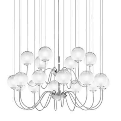 Vistosi Puppet 2 Tier Chandelier - Color: White - Size: 18 light - PUPPE SP