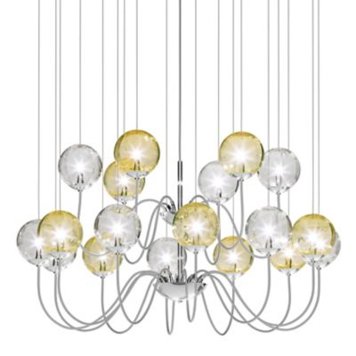 Vistosi Puppet 2 Tier Chandelier - Color: Amber - Size: 18 light - PUPPE SP