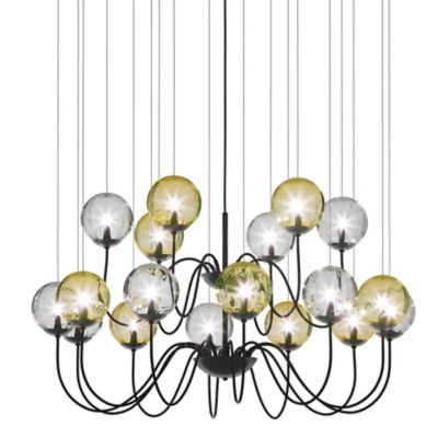 Vistosi Puppet 2 Tier Chandelier - Color: Amber - Size: 18 light - PUPPE SP