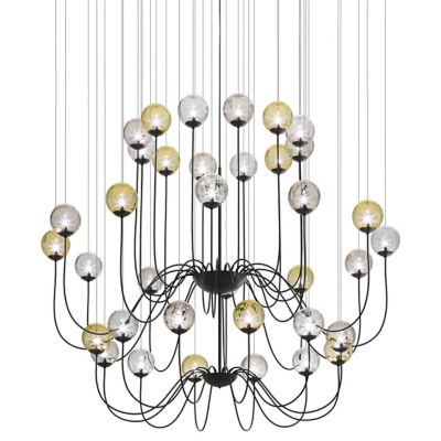 Vistosi Puppet 2 Tier Chandelier - Color: Clear - Size: 36 light - PUPPE SP