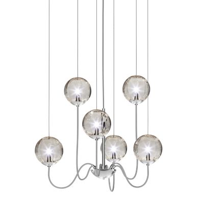 Vistosi Puppet 6P Chandelier - Color: Grey - Size: 6 light - PUPPE SP 6 P F