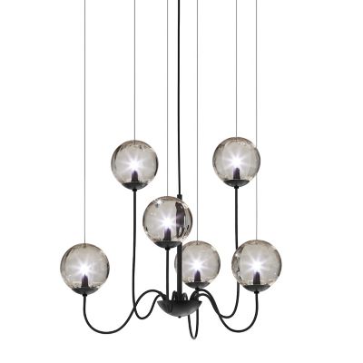 Vistosi Puppet 6P Chandelier - Color: Grey - Size: 6 light - PUPPE SP 6 P F