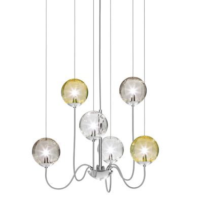 Vistosi Puppet 6P Chandelier - Color: Clear - Size: 6 light - PUPPE SP 6 P 