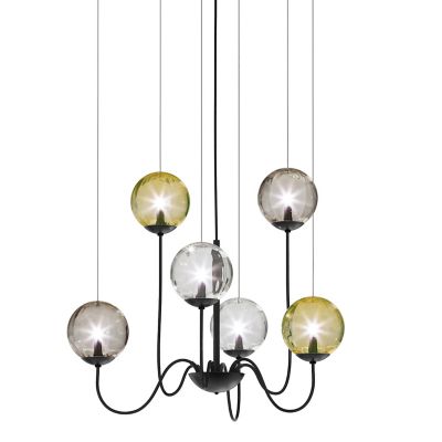 Vistosi Puppet 6P Chandelier - Color: Clear - Size: 6 light - PUPPE SP 6 P 