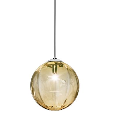 Vistosi Puppet Pendant Light - Color: Amber - Size: Medium - PUPPE SP M AMT