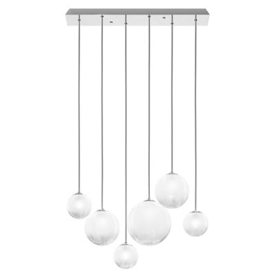 Vistosi Puppet Multi Light Pendant - Color: White - Size: 6 light - PUPPE S