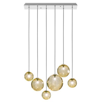 Vistosi Puppet Multi Light Pendant - Color: Amber - Size: 6 light - PUPPE S