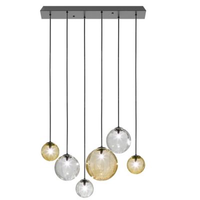 Vistosi Puppet Multi Light Pendant - Color: Amber - Size: 6 light - PUPPE S