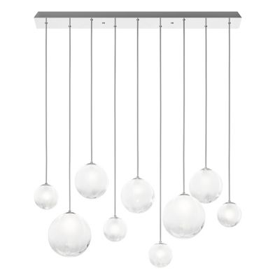 Vistosi Puppet Multi Light Pendant - Color: White - Size: 9 light - PUPPE S