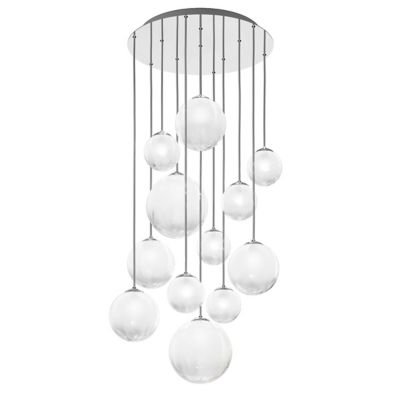 Vistosi Puppet R12/24 Multi Light Pendant - Color: White - Size: 12 light -