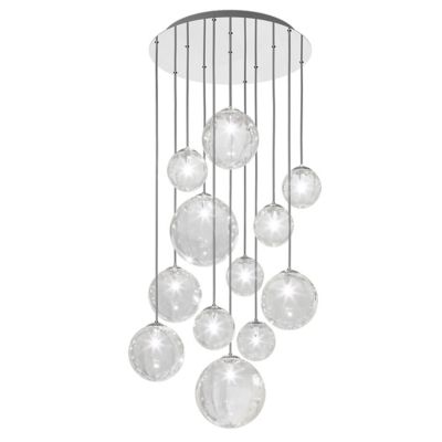 Vistosi Puppet R12/24 Multi Light Pendant - Color: Clear - Size: 12 light -