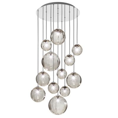 Vistosi Puppet R12/24 Multi Light Pendant - Color: Grey - Size: 12 light - 