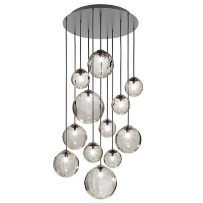 Vistosi Puppet R12/24 Multi Light Pendant - Color: Grey - Size: 12 light - 