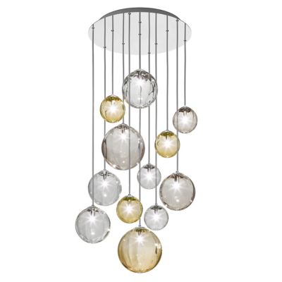 Vistosi Puppet R12/24 Multi Light Pendant - Color: Clear - Size: 12 light -