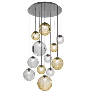 Vistosi Puppet R12/24 Multi Light Pendant - Color: Amber - Size: 12 light -