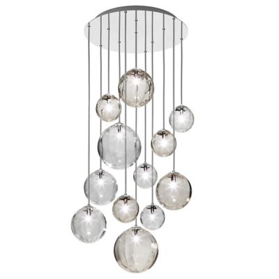 Vistosi Puppet R12/24 Multi Light Pendant - Color: Clear - Size: 12 light -