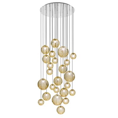 Vistosi Puppet R12/24 Multi Light Pendant - Color: Amber - Size: 24 light -