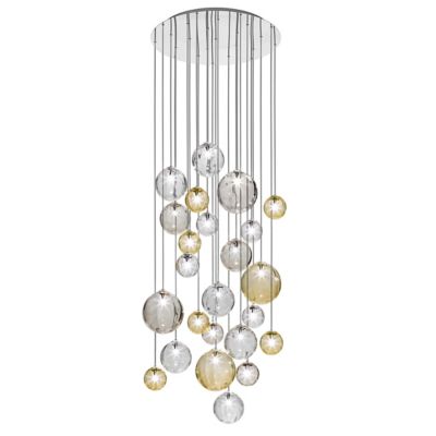 Vistosi Puppet R12/24 Multi Light Pendant - Color: Clear - Size: 24 light -