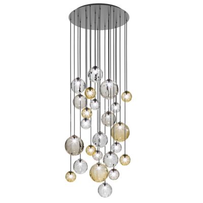 Vistosi Puppet R12/24 Multi Light Pendant - Color: Clear - Size: 24 light -